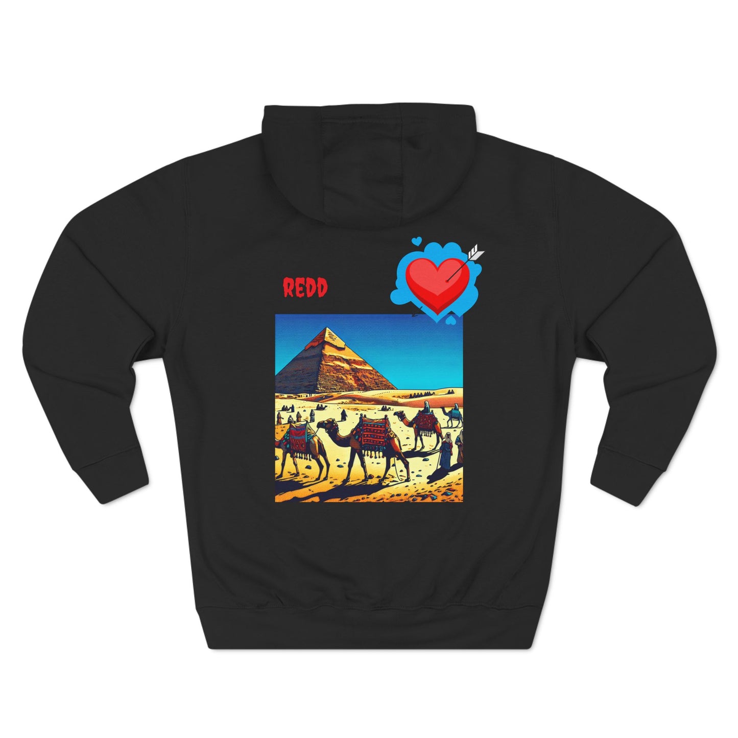 Three-Panel Fleece Hoodie