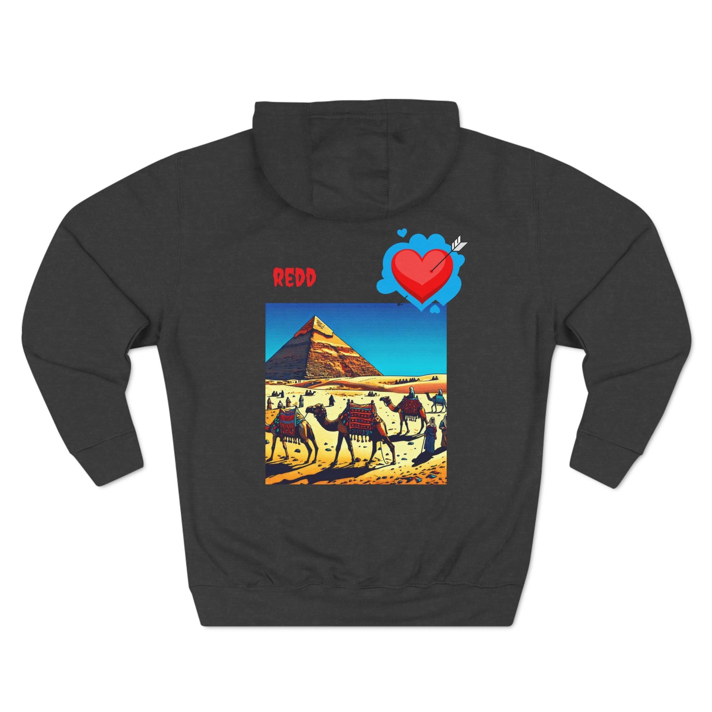 Three-Panel Fleece Hoodie