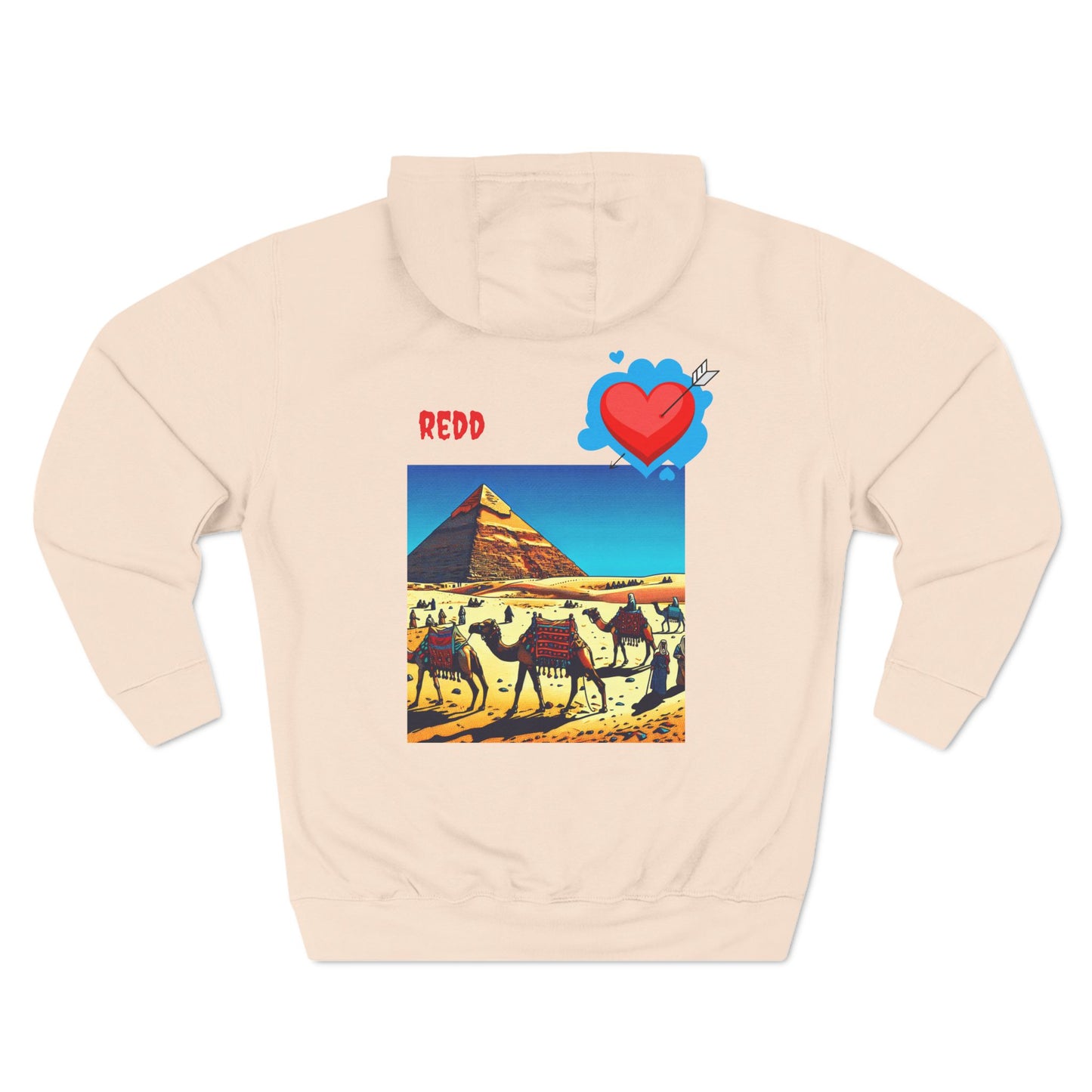 Three-Panel Fleece Hoodie