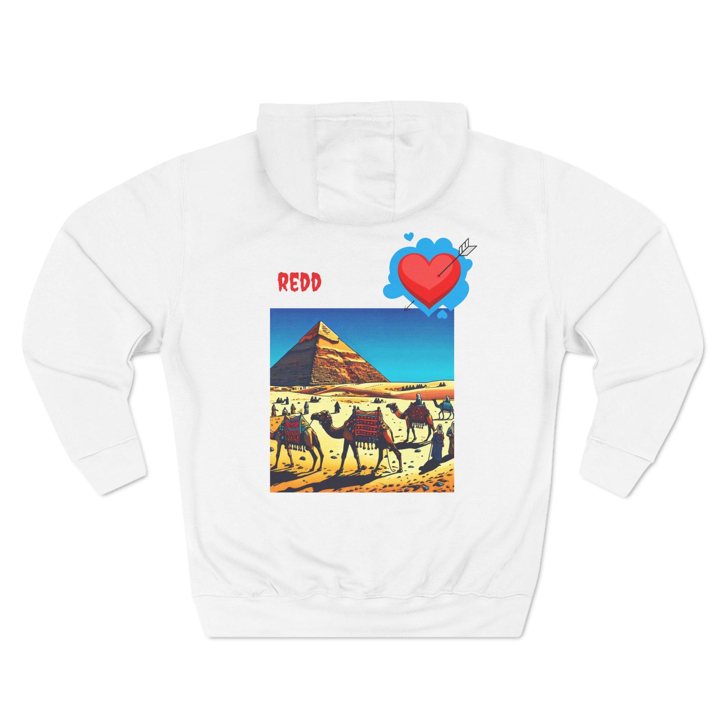 Three-Panel Fleece Hoodie