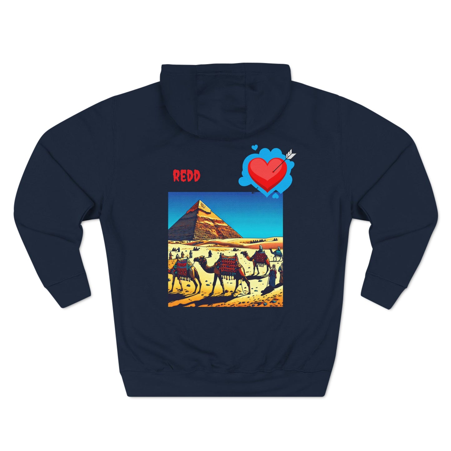 Three-Panel Fleece Hoodie