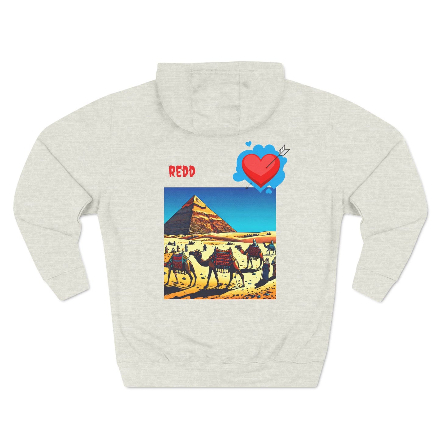 Three-Panel Fleece Hoodie