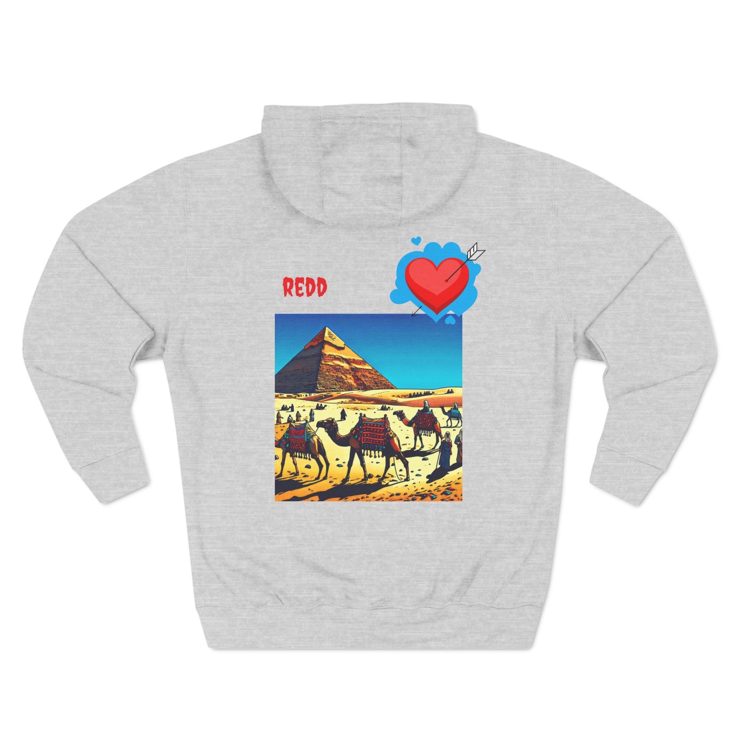 Three-Panel Fleece Hoodie