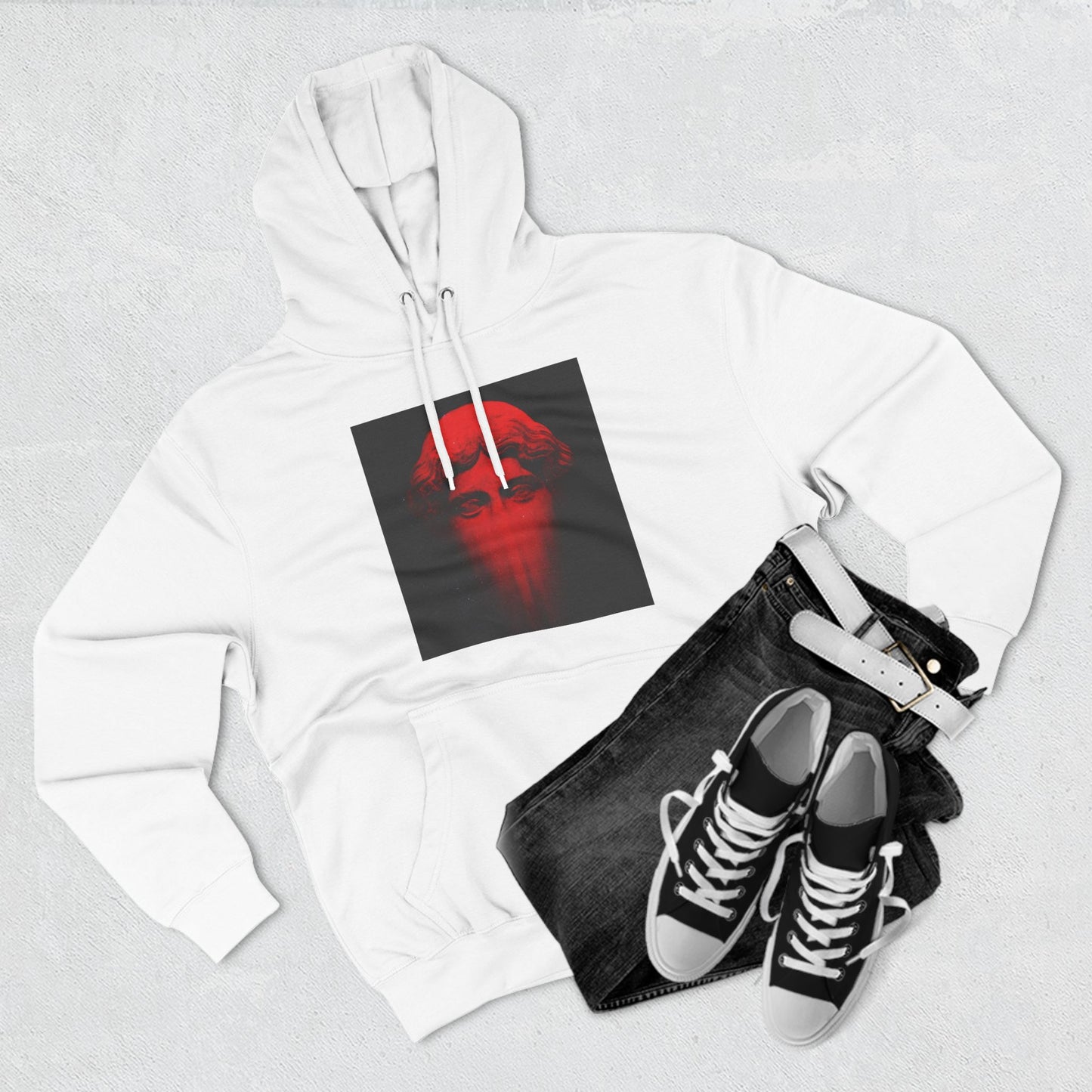 Three-Panel Fleece Hoodie